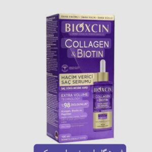 سرم حجم دهنده مو بیوکسین مدل collagen biotin/ قطع ریزش مو حجم ۱۰۰ میلی