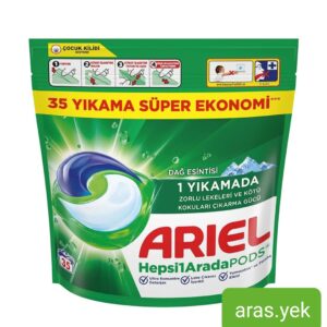 قرص ماشین لباسشویی آریل Dağ Esintisi بسته ۳۵ عددی