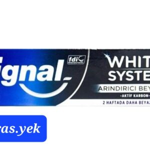خمیر دندان سفید کننده زغالی سیگنال مدل وایت سیستم حجم ۷۵ میلی