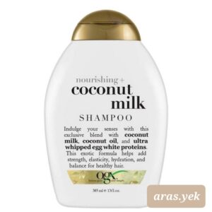 شامپو او جی ایکس شیر نارگیل اصل حجم ۳۸۵ میلی